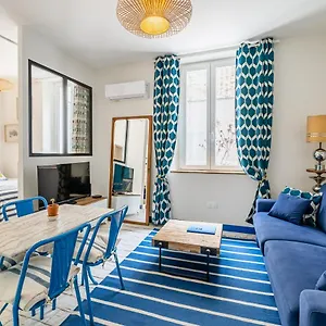  Apartment Bleu 29m2, 120m Vieux-port , Clim ,wifi, Acces Autonome Avec Code